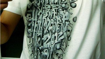 hand painted t-shirt